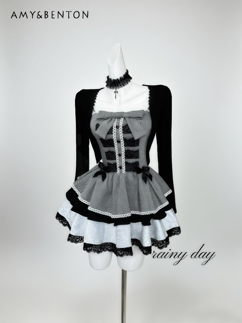 Shift Dress Sleeveless - Original Lolita Style Dress Subculture Gothic