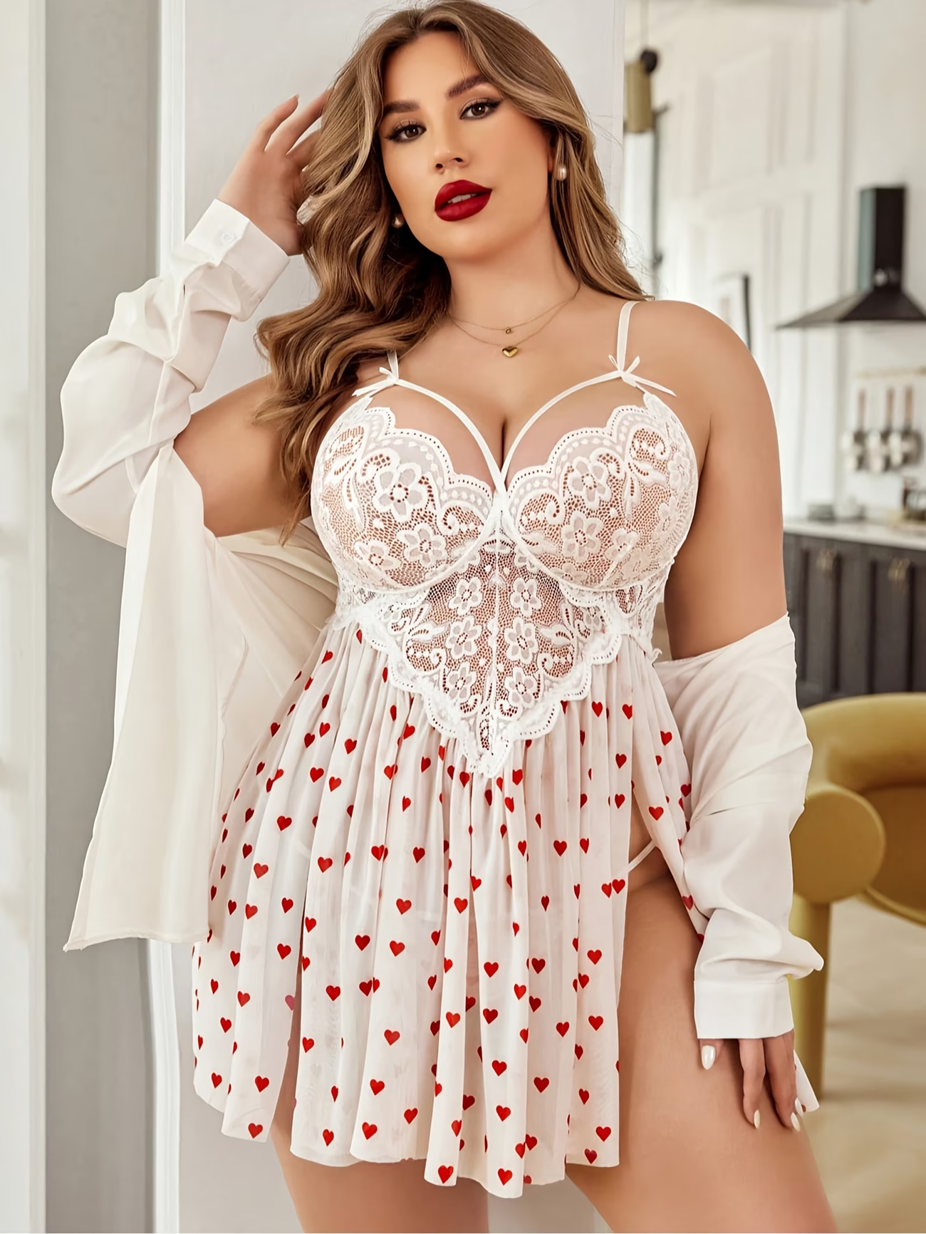 Plus Size Lace Babydoll Linger – обзор и цена Shift Dress Sleeveless