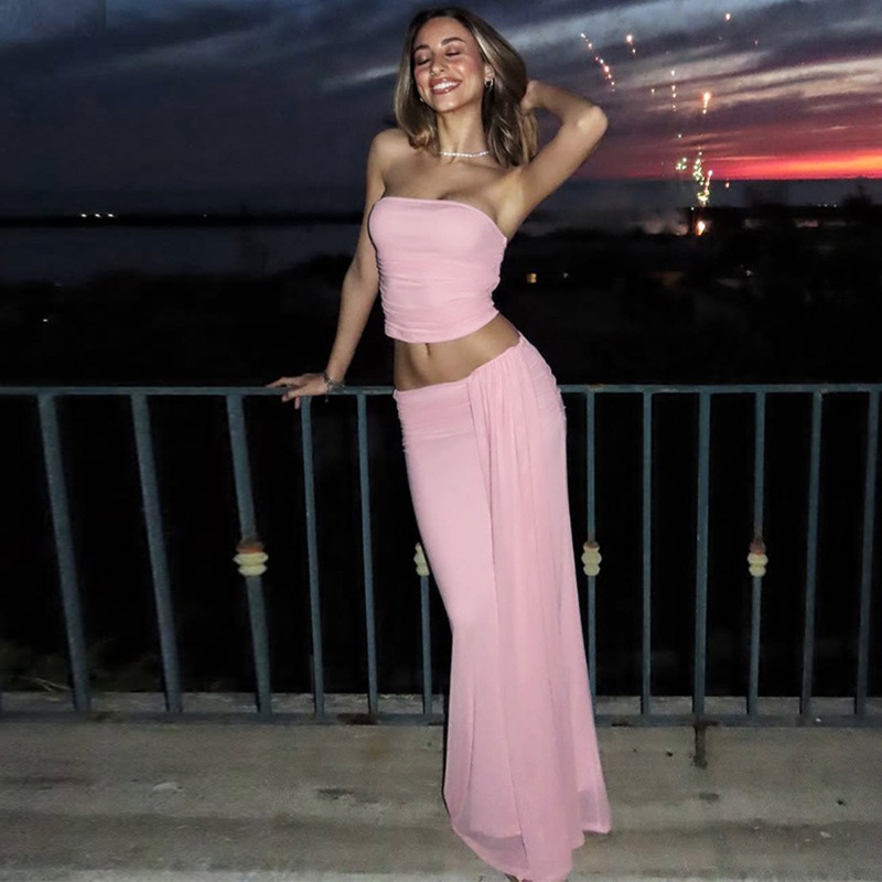 Tuularose Pink Long Dress 2-Pi – обзор и цена Shift Dress Sleeveless