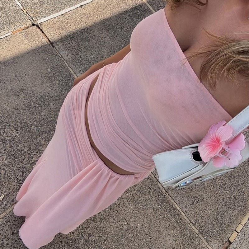 Tuularose Pink Long Dress 2-Pi – обзор и цена Shift Dress Sleeveless