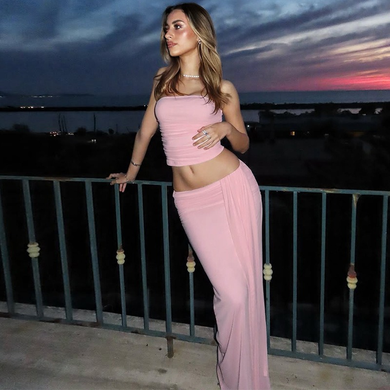Tuularose Pink Long Dress 2-Pi – обзор и цена Shift Dress Sleeveless