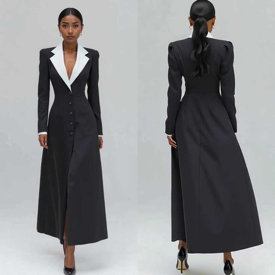 A Line Women Long Blazer Jacke – обзор и цена Women'S Formal Wear For Wedding Guest