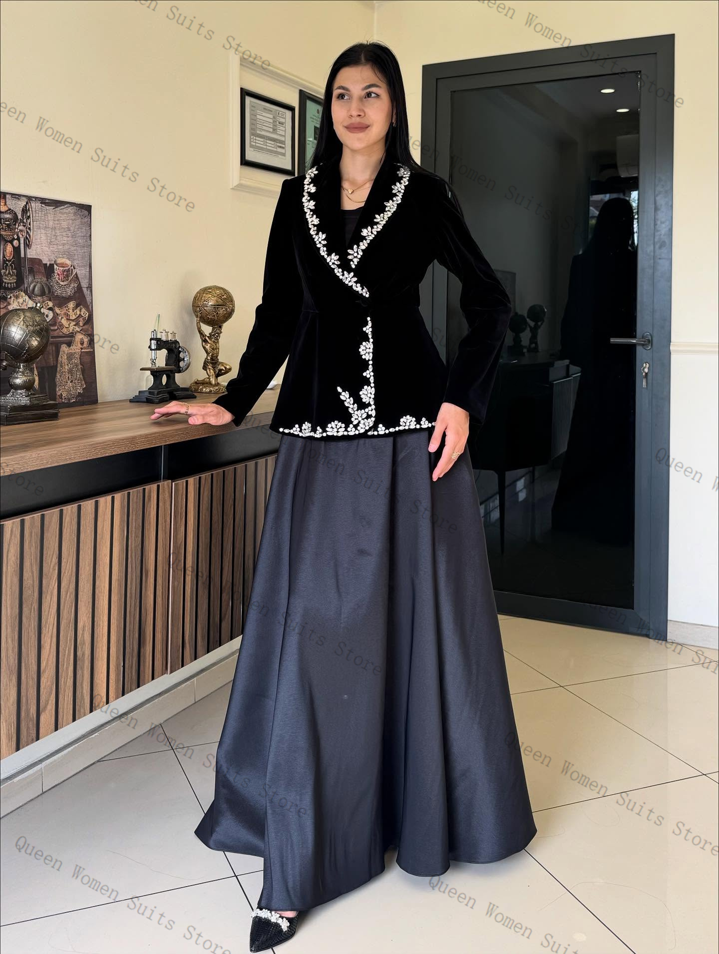 Velvet Women Suit Skirt Set 2  – обзор и цена Women'S Formal Wear For Wedding Guest