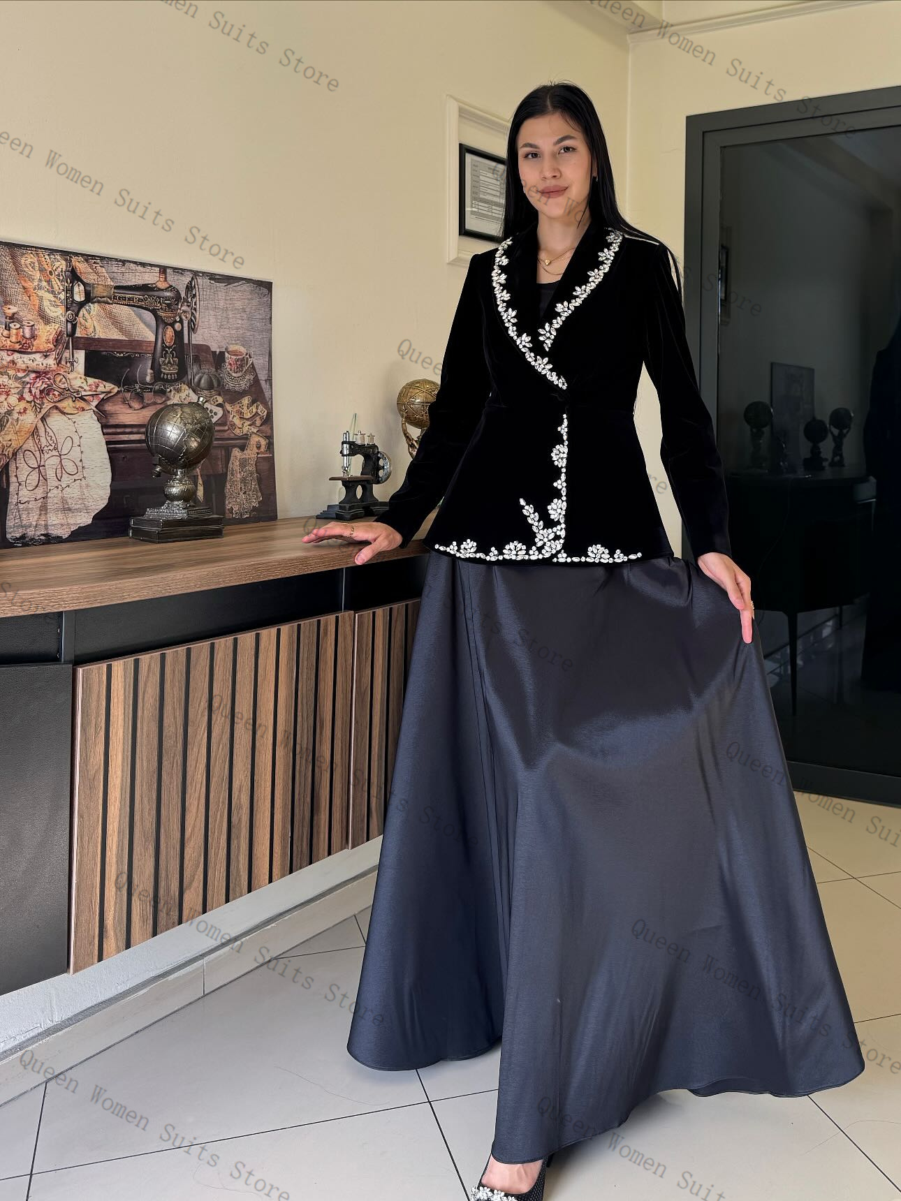 Velvet Women Suit Skirt Set 2  – обзор и цена Women'S Formal Wear For Wedding Guest