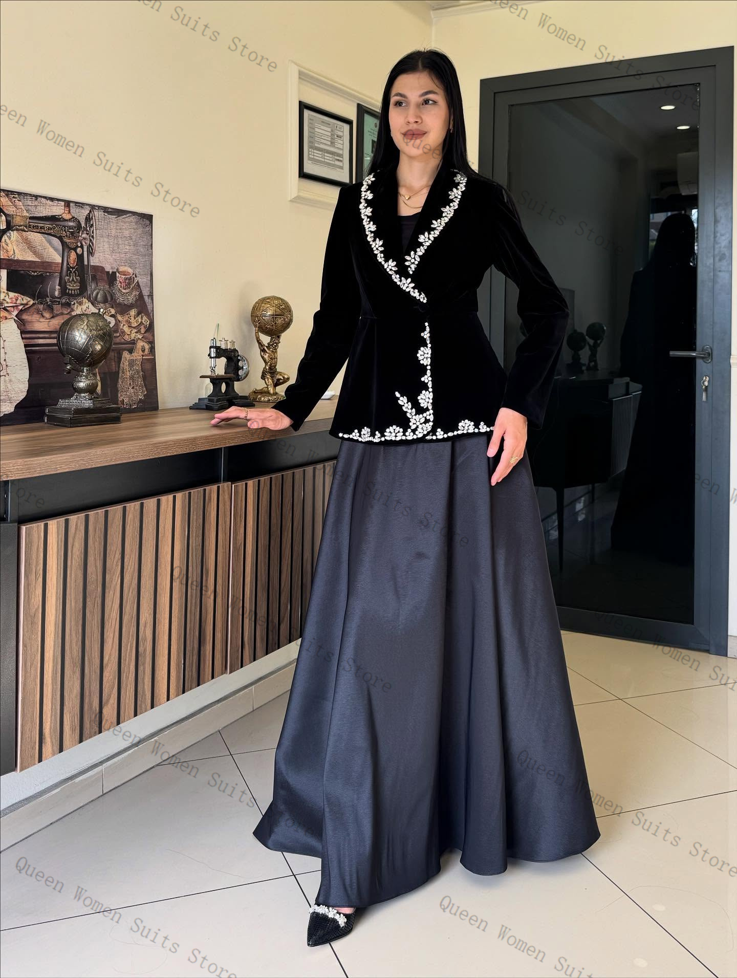 Velvet Women Suit Skirt Set 2  – обзор и цена Women'S Formal Wear For Wedding Guest