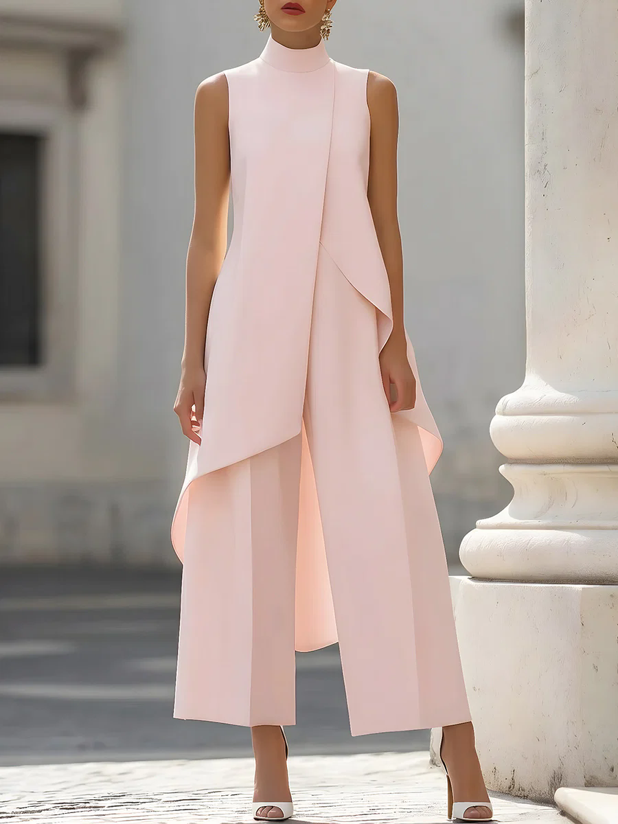 Sleeveless High Neck Asymmetri – обзор и цена Women'S Elegant Formal Wear
