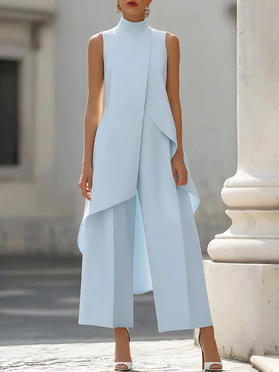Sleeveless High Neck Asymmetri – обзор и цена Women'S Elegant Formal Wear