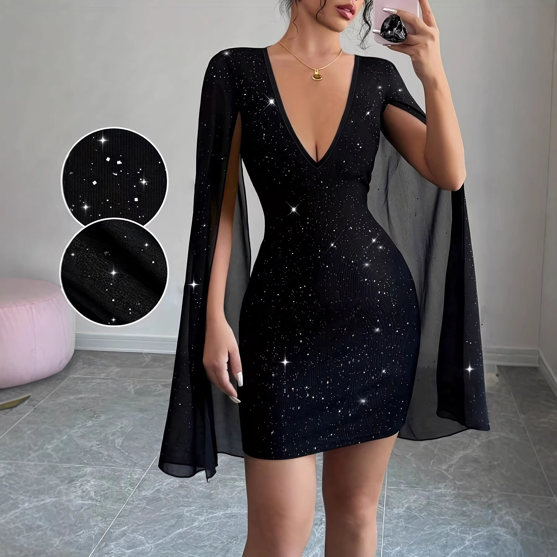 V Neck Bodycon Midi Dress Eleg – обзор и цена Women'S Elegant Formal Wear