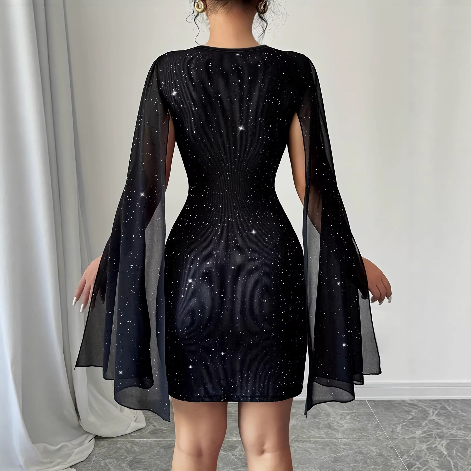 V Neck Bodycon Midi Dress Eleg – обзор и цена Women'S Elegant Formal Wear
