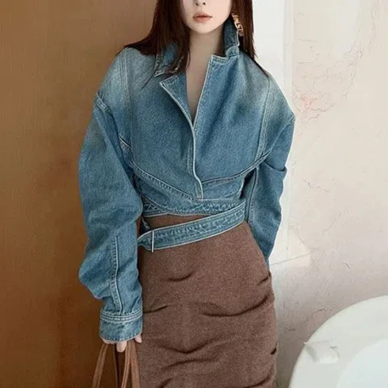 Blue Washed Retro Denim Jacket – обзор и цена Unique Women'S Formal Wear