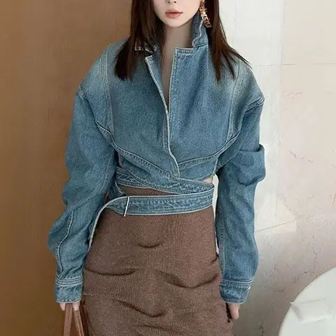 Blue Washed Retro Denim Jacket – обзор и цена Unique Women'S Formal Wear