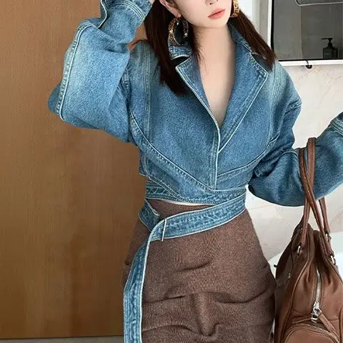 Blue Washed Retro Denim Jacket – обзор и цена Unique Women'S Formal Wear
