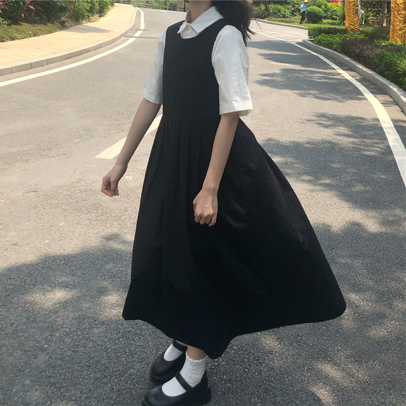 Two Piece Sets Women Japanese  – обзор и цена Shift Dress Sleeveless