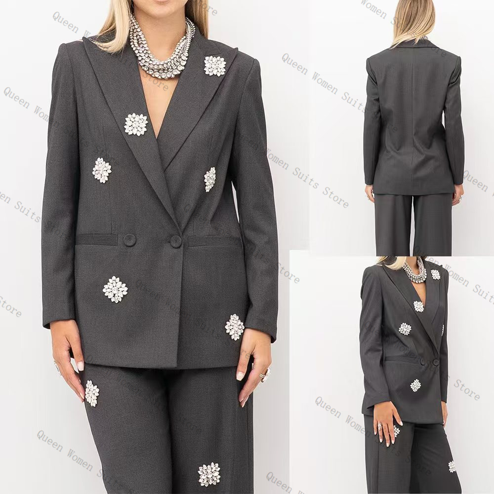 Grey Women Suit Set 2 Piece Cr – обзор и цена Women'S Formal Wear For Wedding Guest