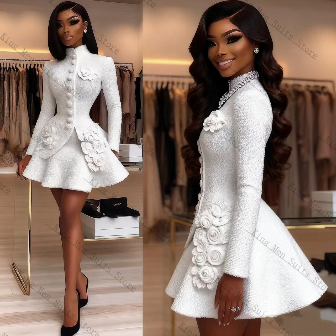 Luxury White Women Suit Set 2  – обзор и цена Women'S Formal Wear For Wedding Guest