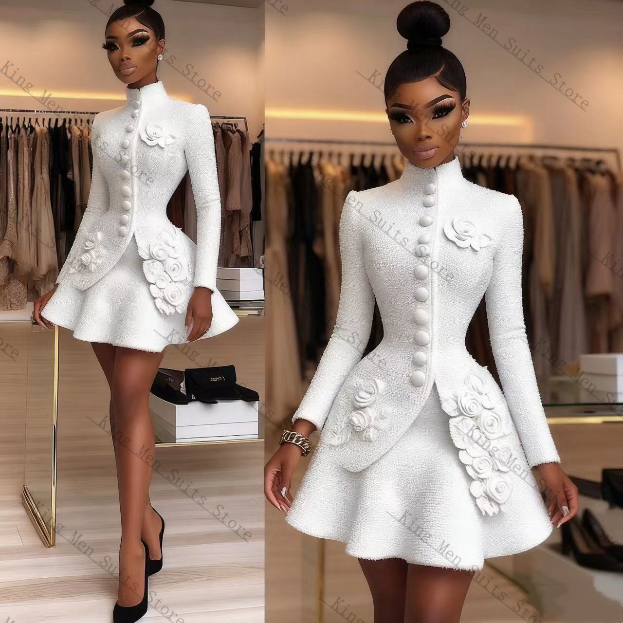 Luxury White Women Suit Set 2  – обзор и цена Women'S Formal Wear For Wedding Guest