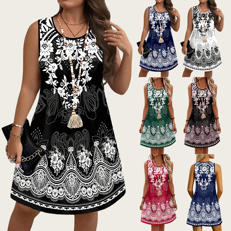 Ethnic Style Vintage Dresses 2 – обзор и цена Shift Dress Sleeveless