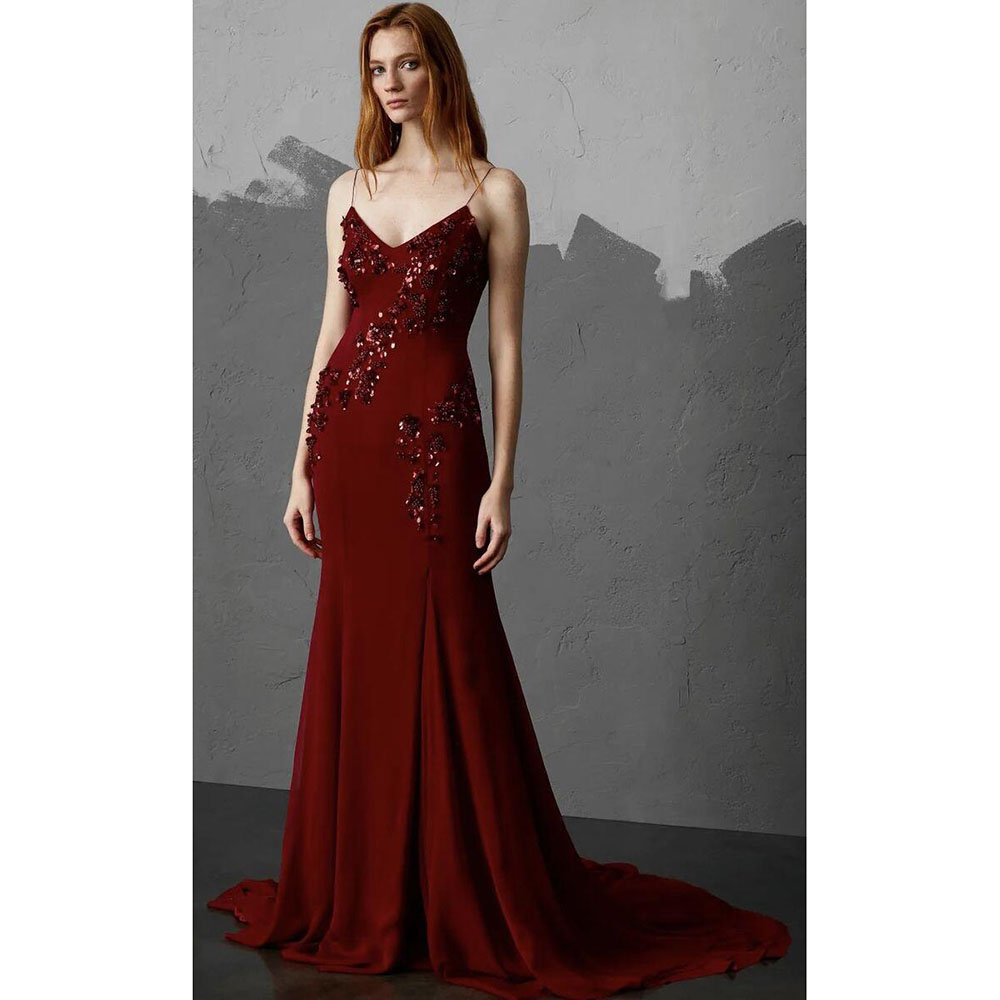 Red Evening Dresses Women Spag – обзор и цена Formal Dress Female