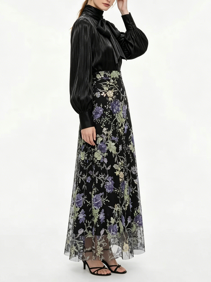 VGH Elegant Chic Black Floral  – обзор и цена Women'S Elegant Formal Wear