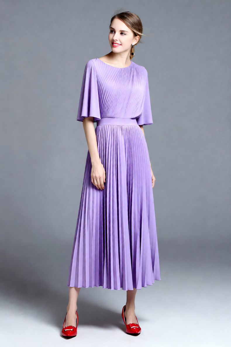 Women's Lilac Cape Sleeve Plea – обзор и цена Women'S Formal Wear For Wedding Guest