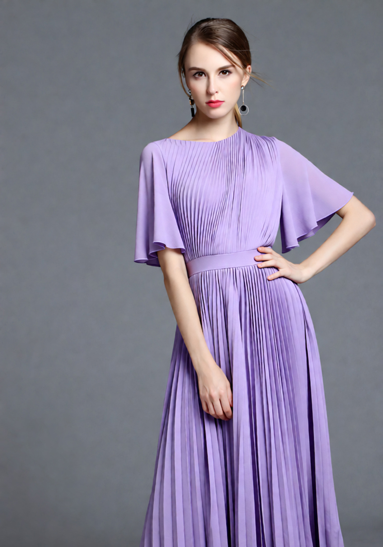 Women's Lilac Cape Sleeve Plea – обзор и цена Women'S Formal Wear For Wedding Guest