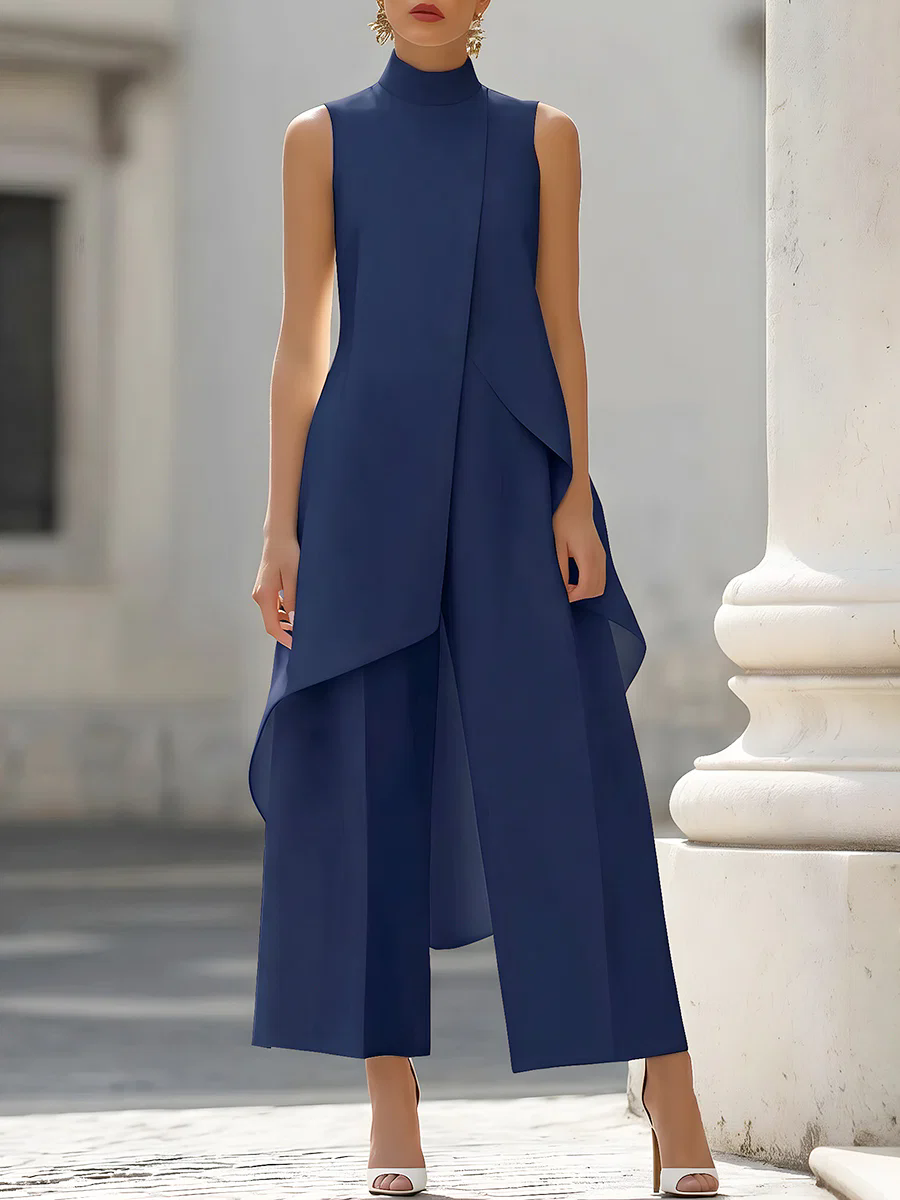 Sleeveless High Neck Asymmetri – обзор и цена Women'S Elegant Formal Wear
