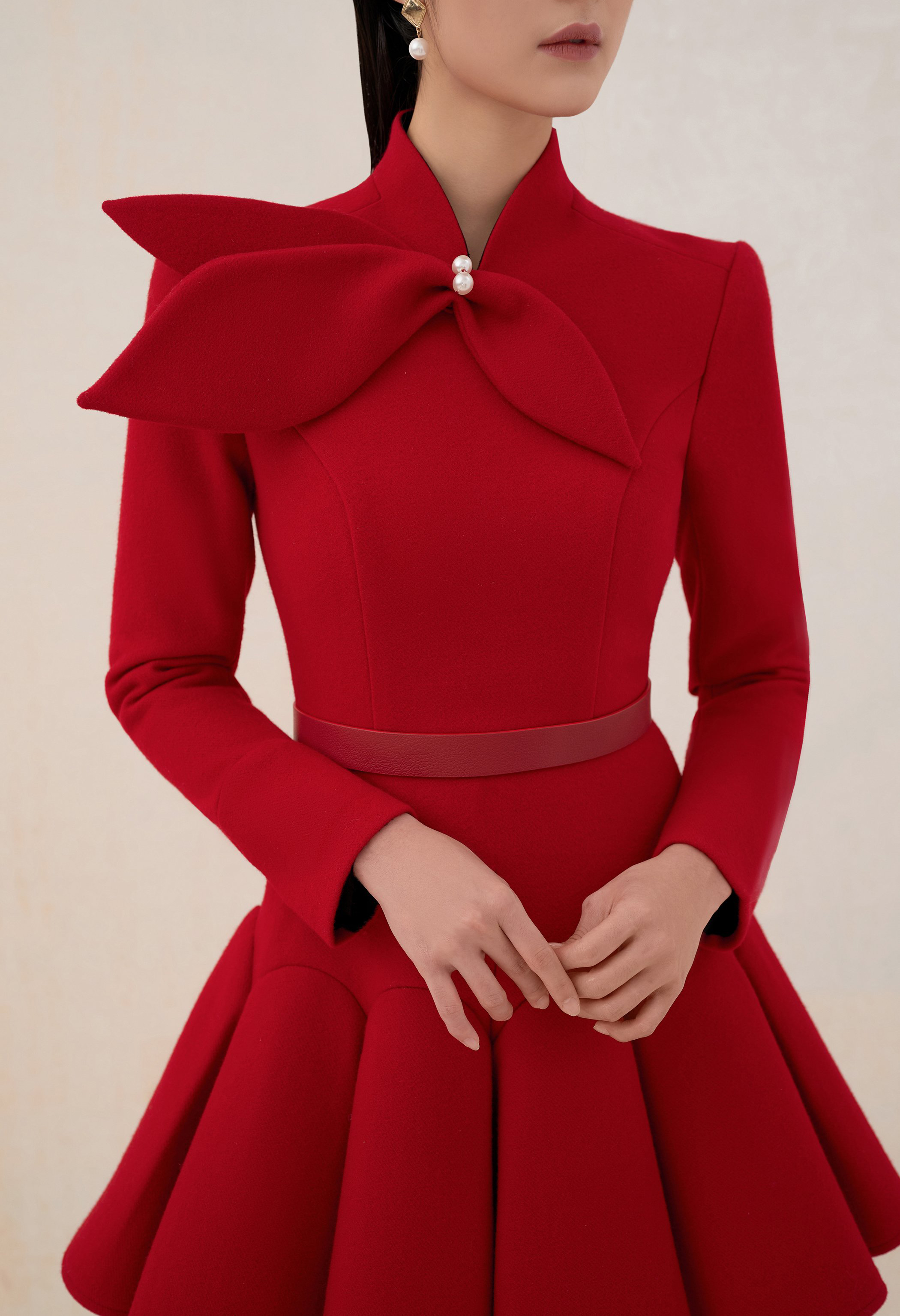 tailor shop light red wool dre – обзор и цена Formal Dress Female