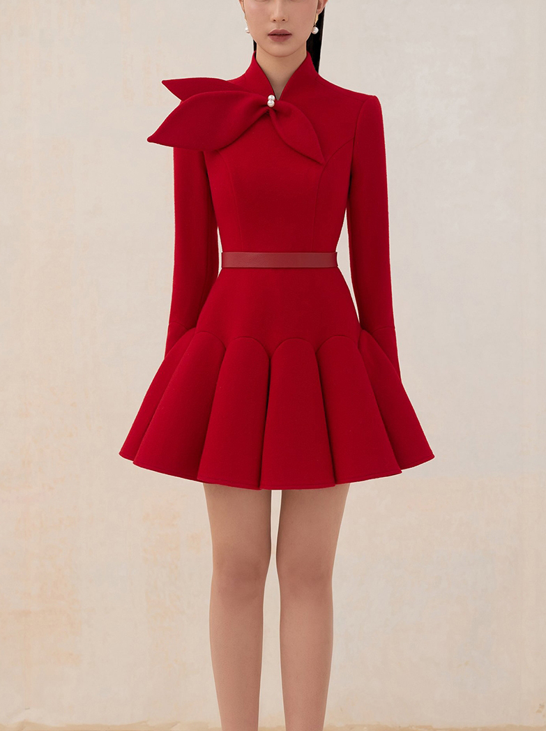 tailor shop light red wool dre – обзор и цена Formal Dress Female