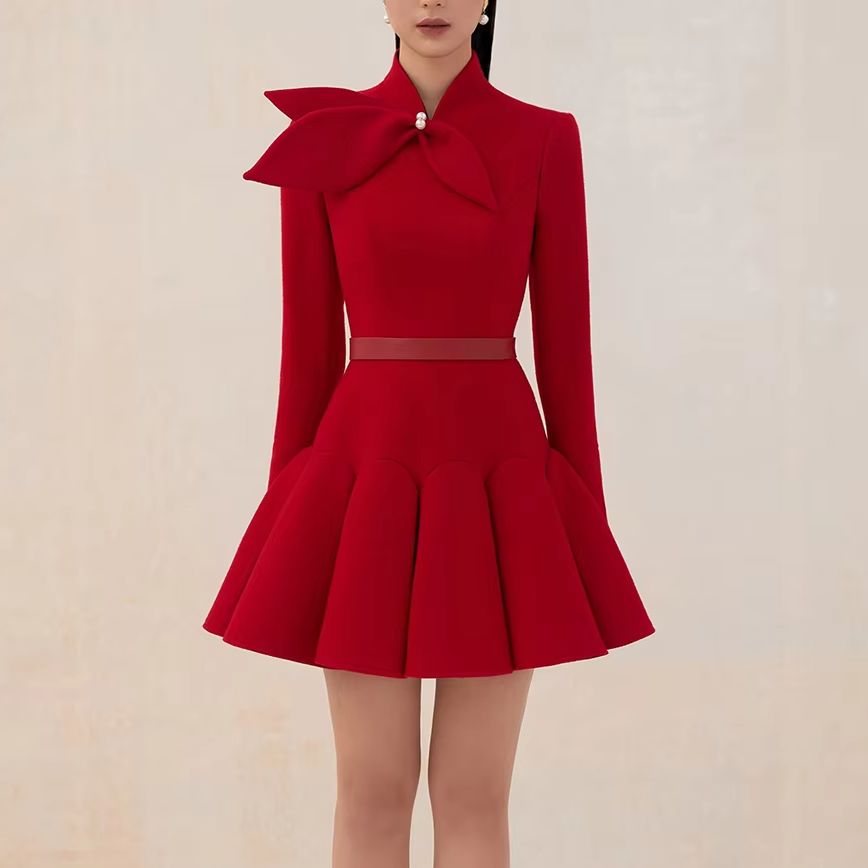 tailor shop light red wool dre – обзор и цена Formal Dress Female