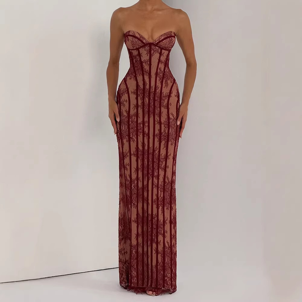 Strapless Bodycon Maxi Dress f – обзор и цена Shift Dress Sleeveless