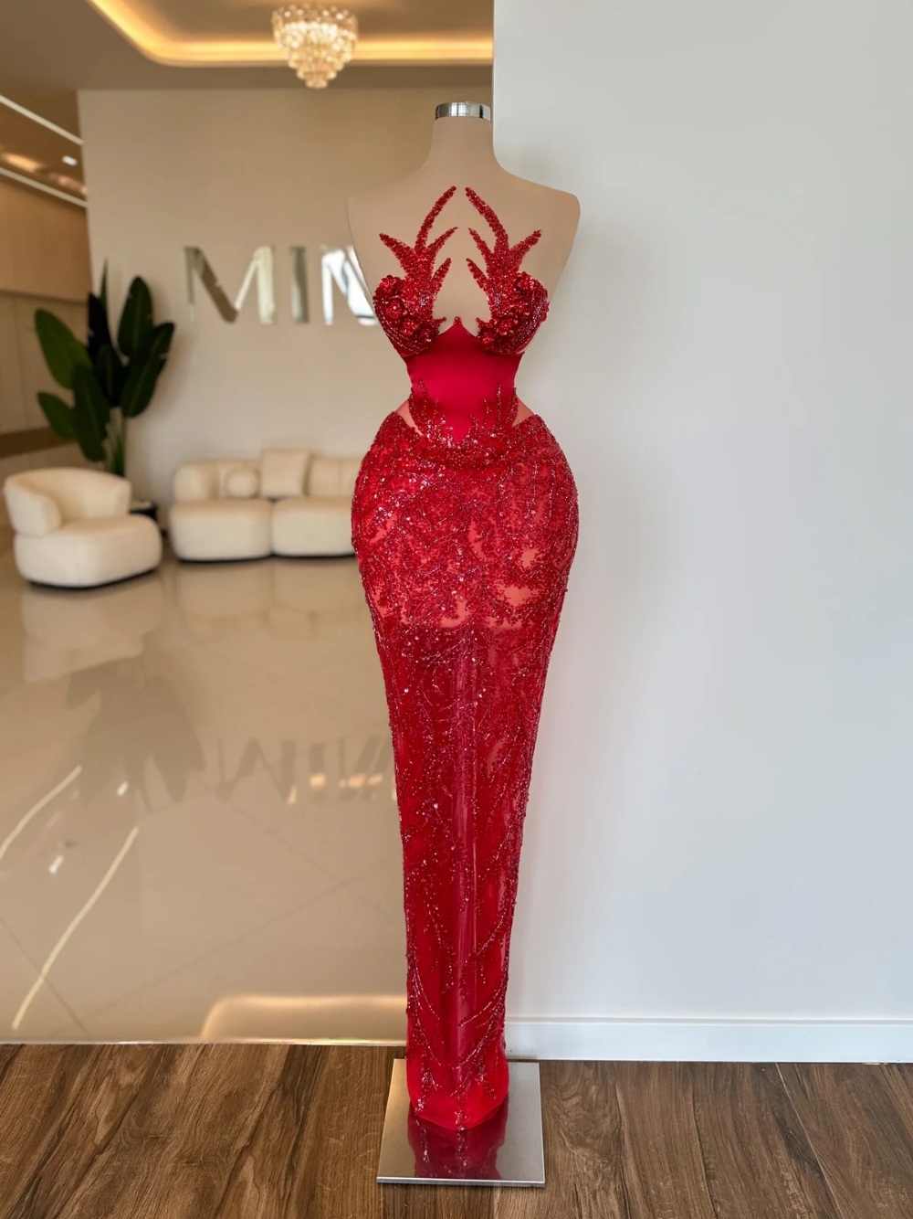 Red See Through Evening Dress  – обзор и цена Unique Women'S Formal Wear