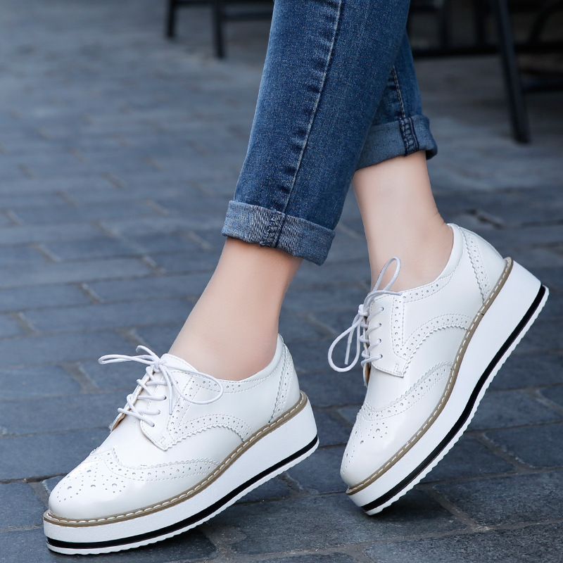 Women Loafers Shoes Leather Th – обзор и цена Formal Dress Female