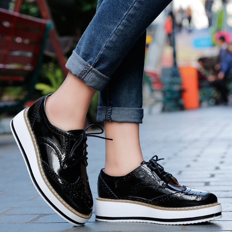 Women Loafers Shoes Leather Th – обзор и цена Formal Dress Female
